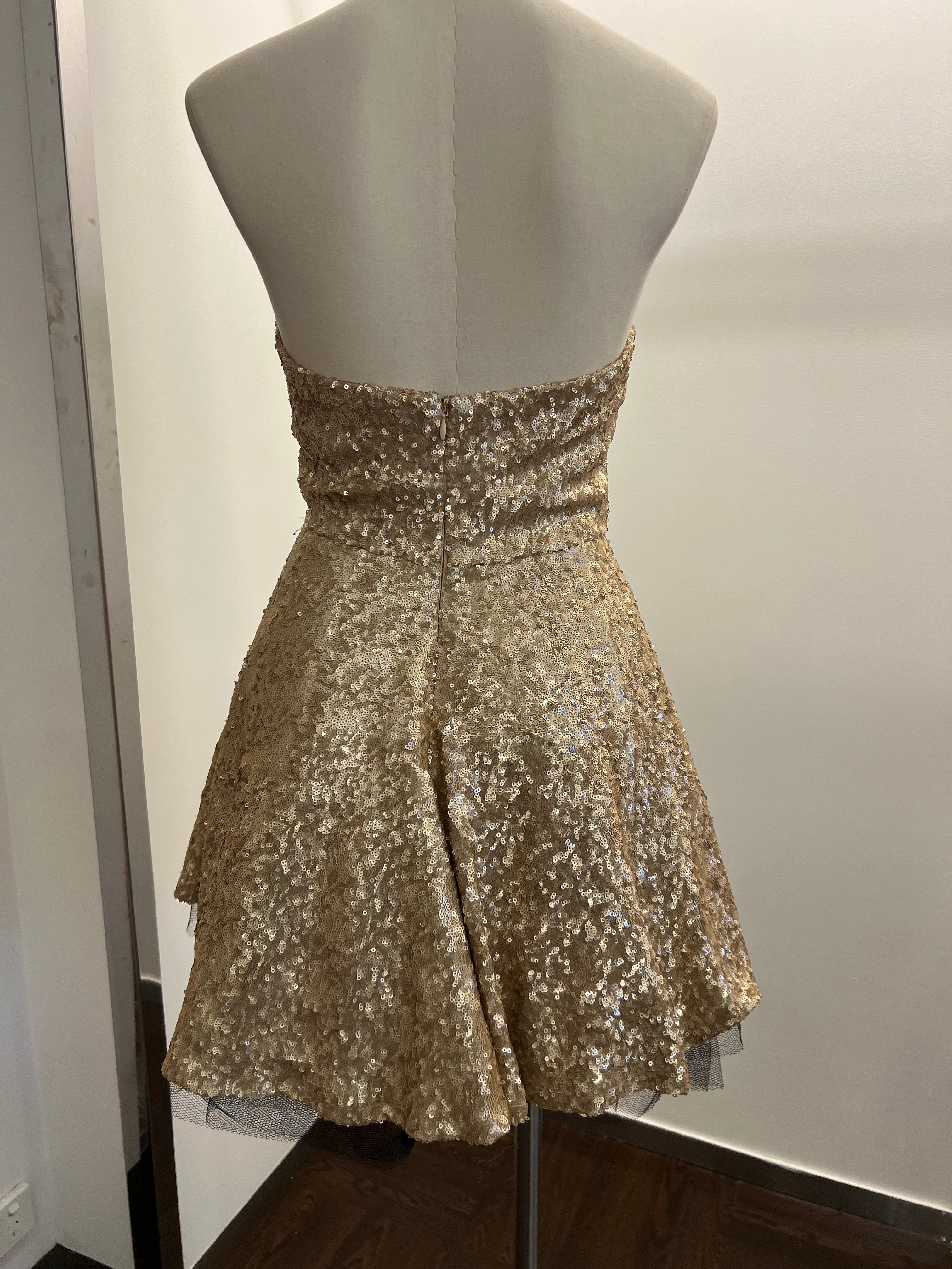 Size 8 - Gold Sequinned
